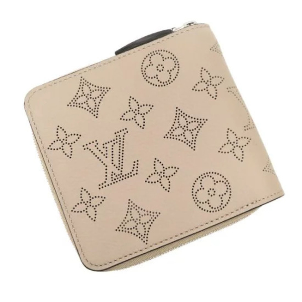 Louis Vuitton Compact Wallet Zippy Mahina Black
